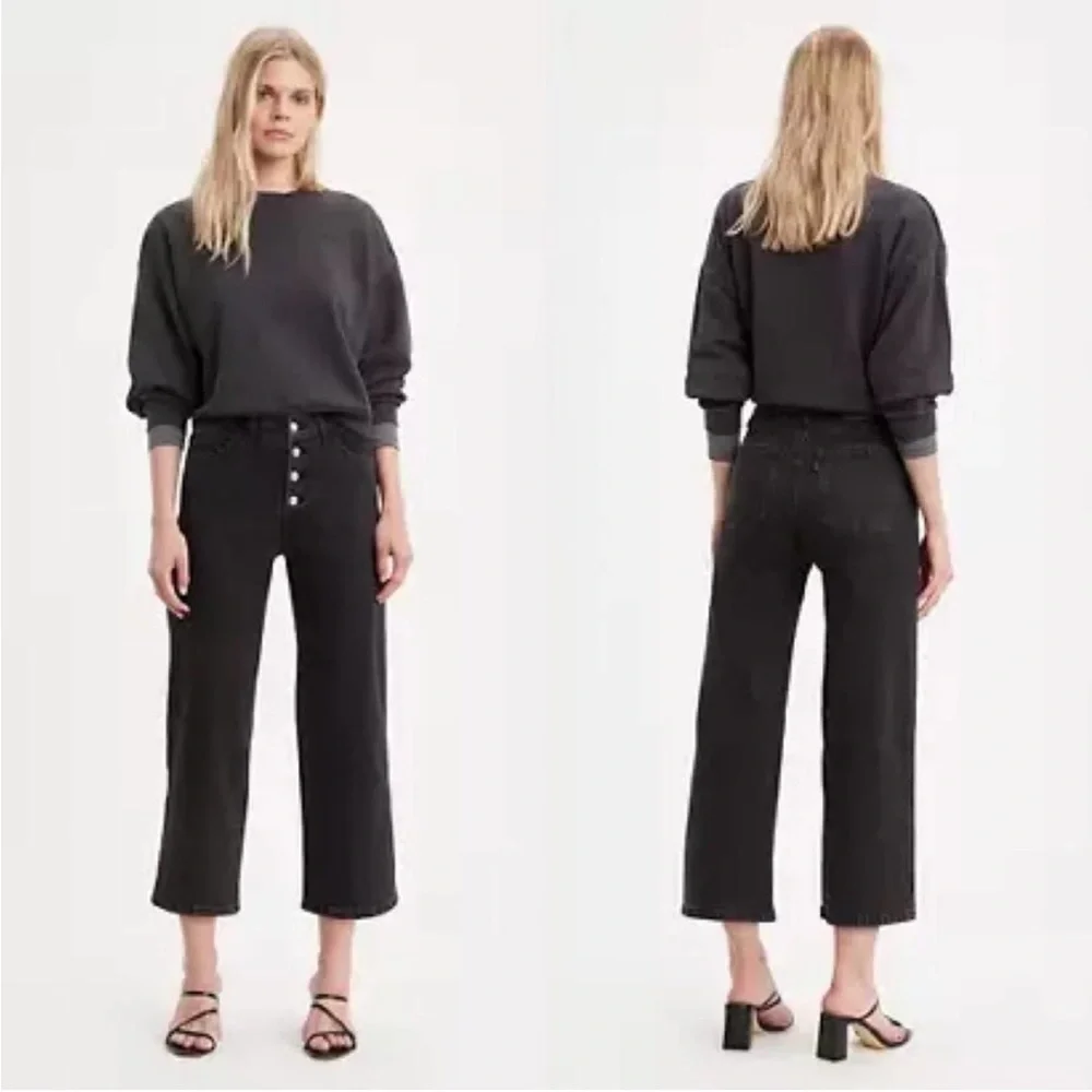 Levi’s Mile High Cropped Wide Leg Jeans - Picture 2 of 15